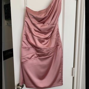 Blush bridesmaids dress